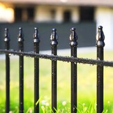 Metalen Decoratief Tuinhek Zwart 91cm Hoog - 34% Korting!