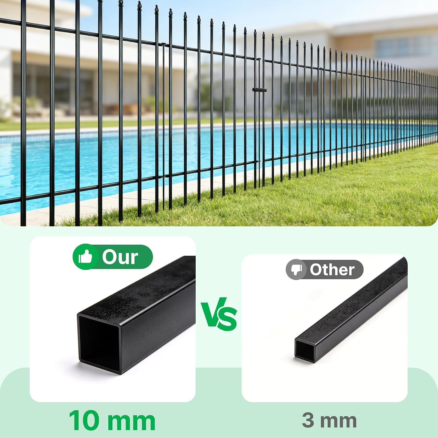 Metalen Decoratief Tuinhek Zwart 91cm Hoog - 34% Korting!
