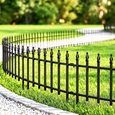 Metalen Decoratief Tuinhek Zwart 91cm Hoog - 34% Korting!