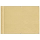 VidaXL Balkonscherm Zandkleurig 75x700 cm Oxford Polyester met 33% Korting