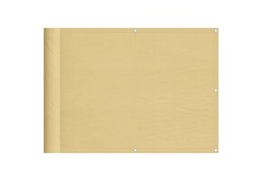 VidaXL Balkonscherm 75x700cm Oxford Polyester Zandkleurig - 45% Korting