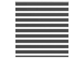 Zebra rolgordijn zwart 150x150 cm - 40% korting
