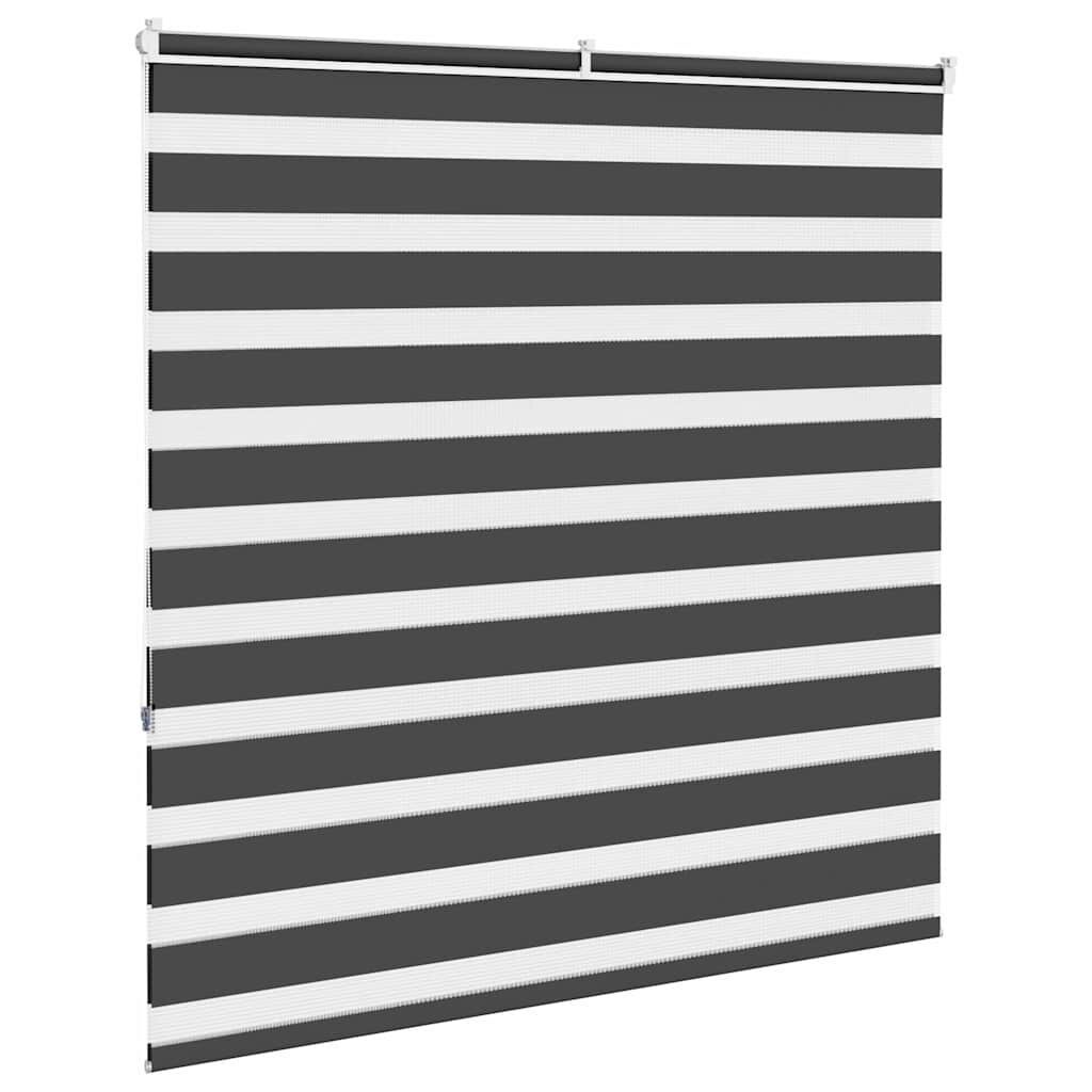 Zebra rolgordijn 150x150 cm Zwart - 34% Korting