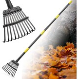 Tuinhark FLY HAWK met 11 Metalen Tanden, Verstelbare Steel tot 178 cm