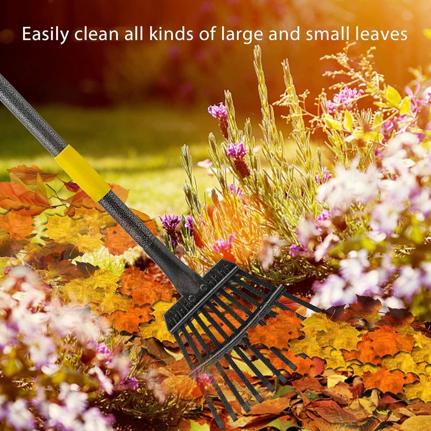 Tuinhark FLY HAWK met 11 Metalen Tanden, Verstelbare Steel tot 178 cm
