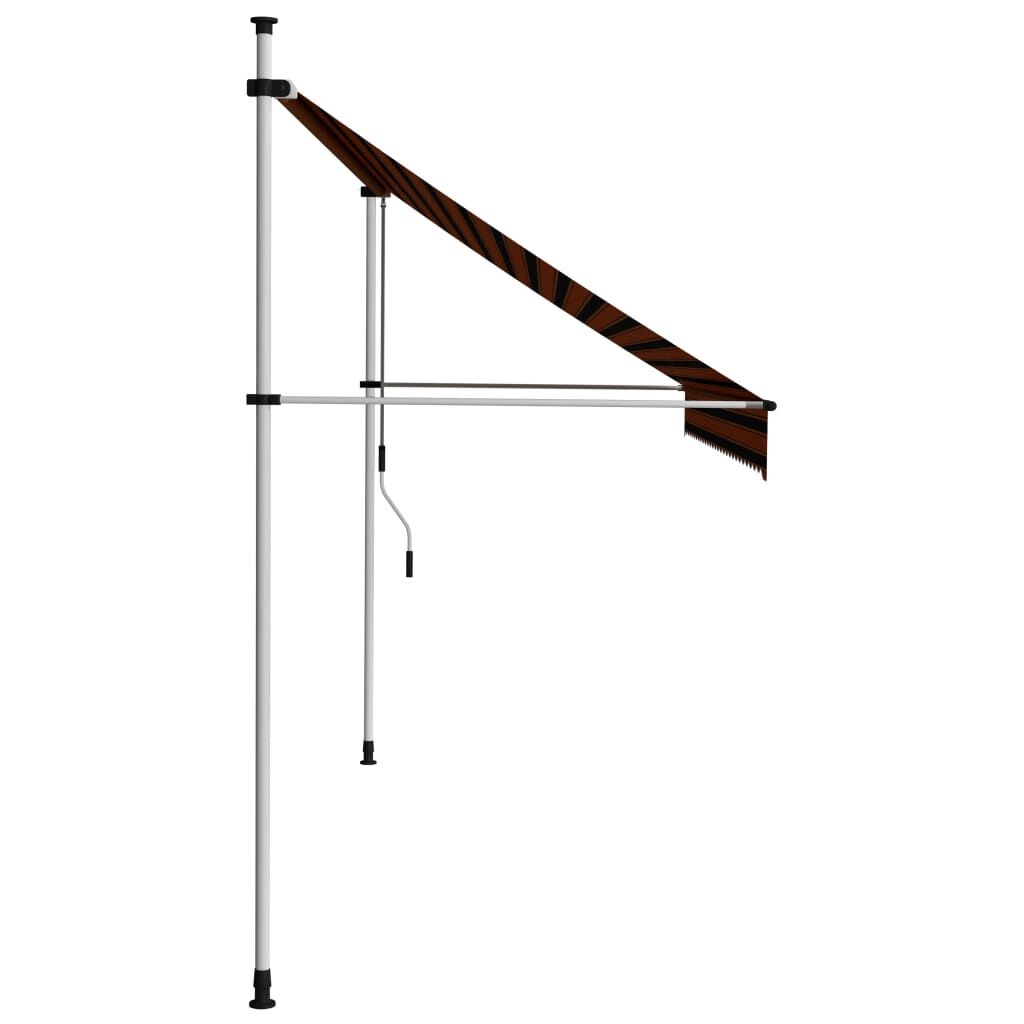 VidaXL Luifel 300 cm Oranje/Bruin - Handmatig Uittrekbaar (34% Korting)