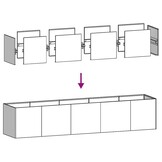Plantenbak 200x40x40 cm Gegalvaniseerd Staal - 59% Korting!