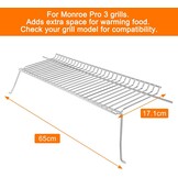 GFTIME Warmhoudrooster RVS 65x17,1 cm - 32% Korting
