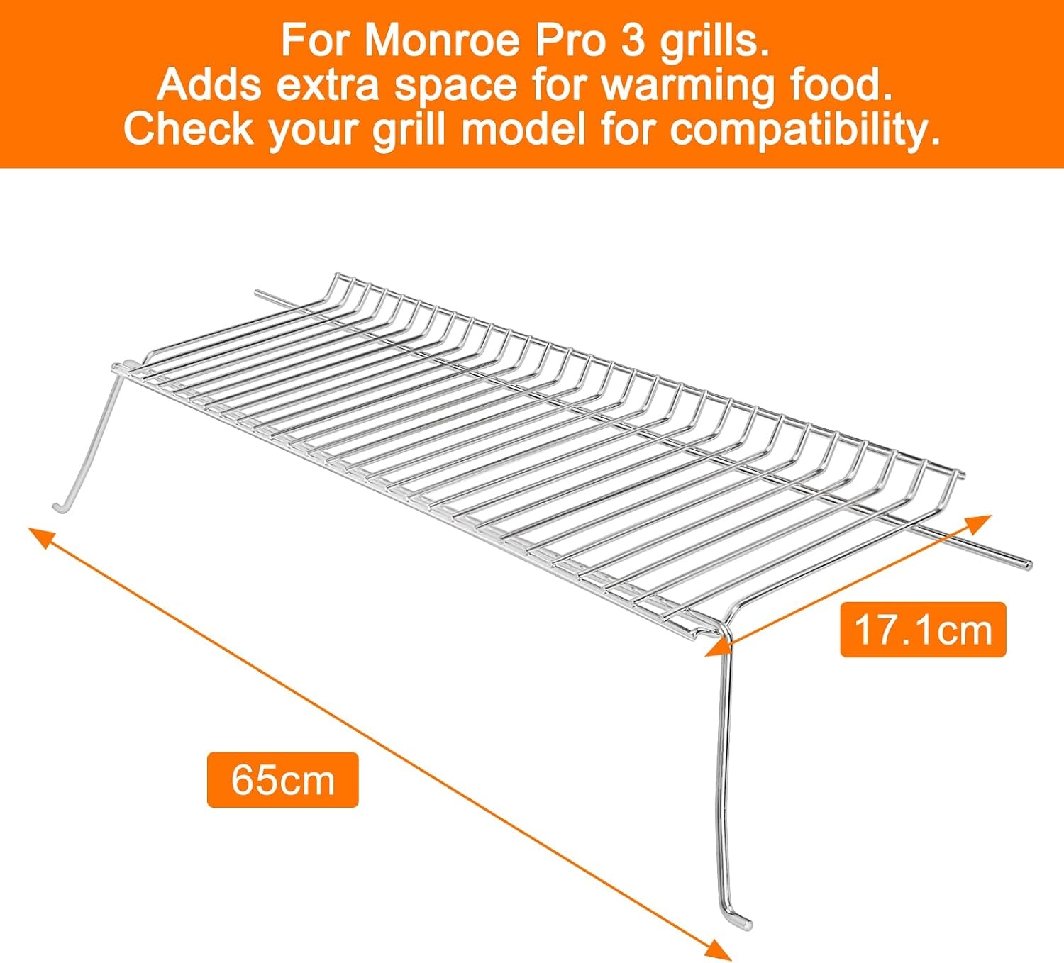 GFTIME Warmhoudrooster RVS 65x17,1 cm - 32% Korting