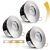 Waterdichte LED Inbouwspot Zwart IP65 5W GU10 - 33% Korting