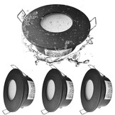 Waterdichte LED Inbouwspot Zwart IP65 5W GU10 - 33% Korting