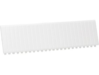 Blindstrepen zuiver wit RAL9010, 219 mm - 33% Korting