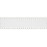 Blindstrepen zuiver wit RAL9010, 219 mm - 33% Korting