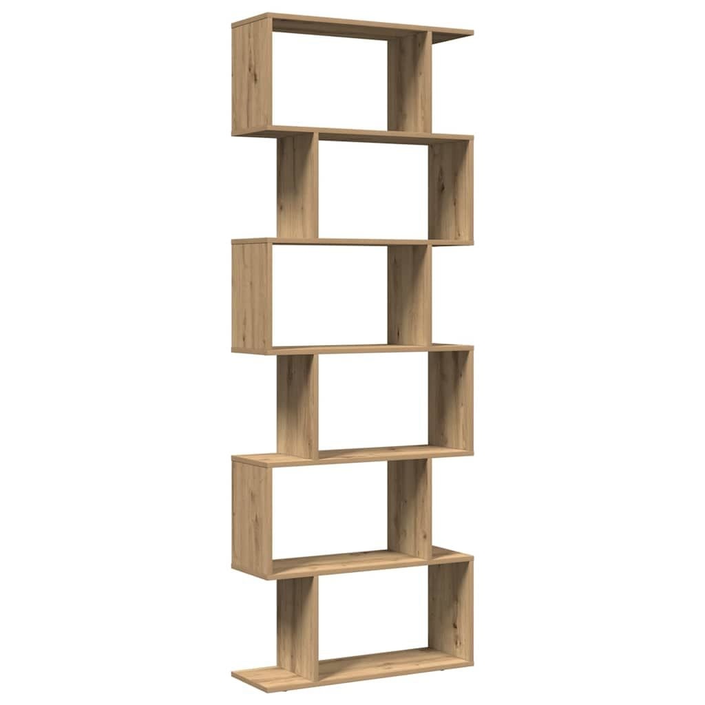VidaXL Kamerscherm Boekenkast 6-laags 70x24x193 cm Hout Artisanaal - 35% Korting