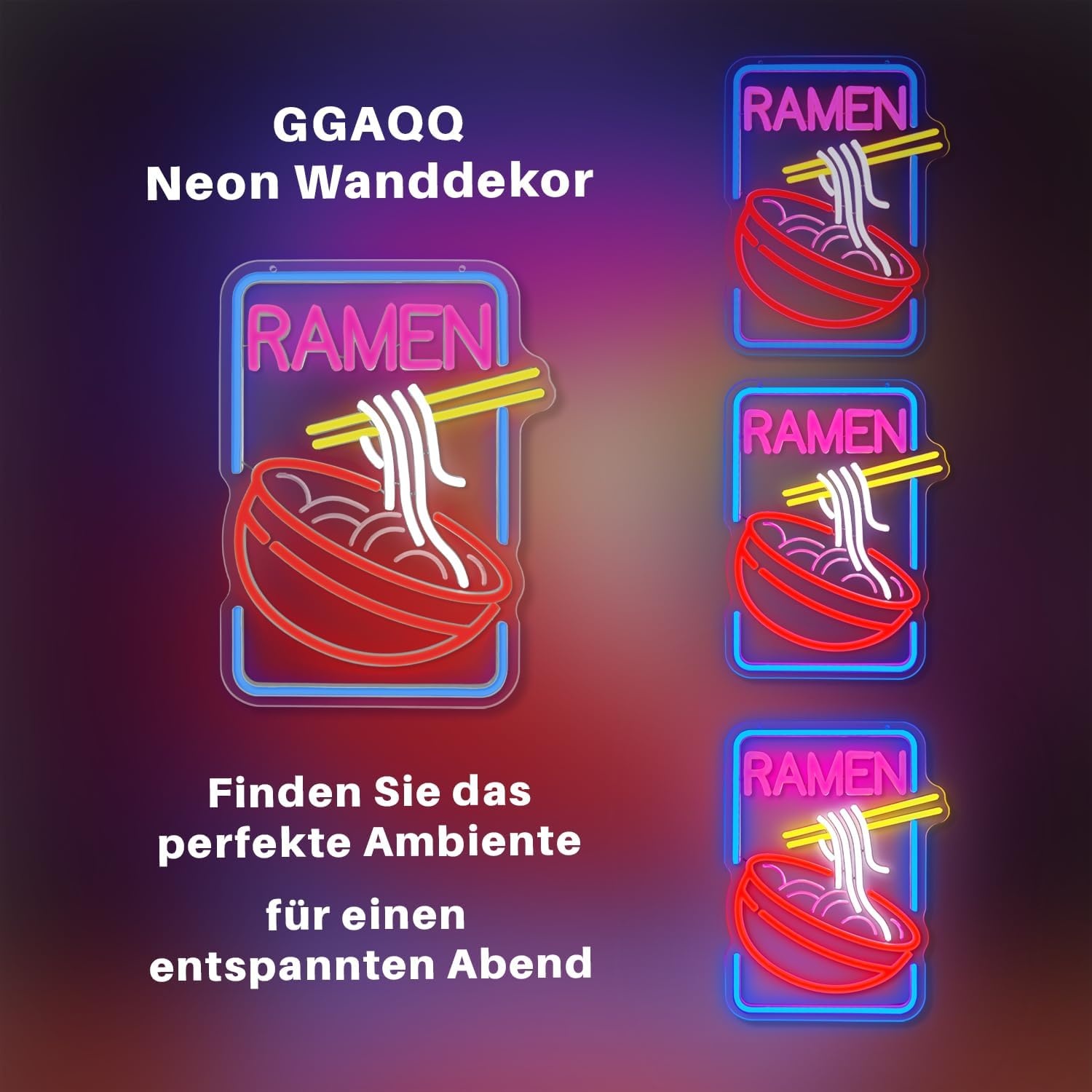 Roze LED Neonbord 'Ramen' 33% Korting | Dimbare Acryl Lichtreclame