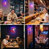 Roze LED Neonbord 'Ramen' 33% Korting | Dimbare Acryl Lichtreclame