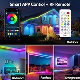 Ledstrip voor buiten IP68 waterdicht 30m RGB+IC - 34% Korting