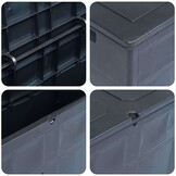 VidaXL Opbergkist 320L Zwart - 34% Korting