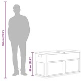 VidaXL Opbergkist 320L Zwart - 34% Korting