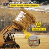 VEVOR Hooilans Paar 124 cm - 3000 lbs Capaciteit - Geschikt voor Tractoren & Laders (35% Korting)
