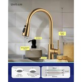 ARCORA RVS Keukenkraan 360° Draaibaar - Goud - 34% Korting