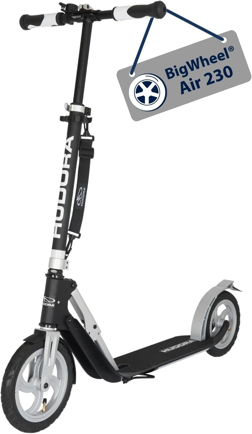 Hudora BigWheel Air 230 Step met Luchtbanden voor Jongeren & Volwassenen - 35% Korting