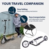 Hudora BigWheel Air 230 Step met Luchtbanden voor Jongeren & Volwassenen - 35% Korting