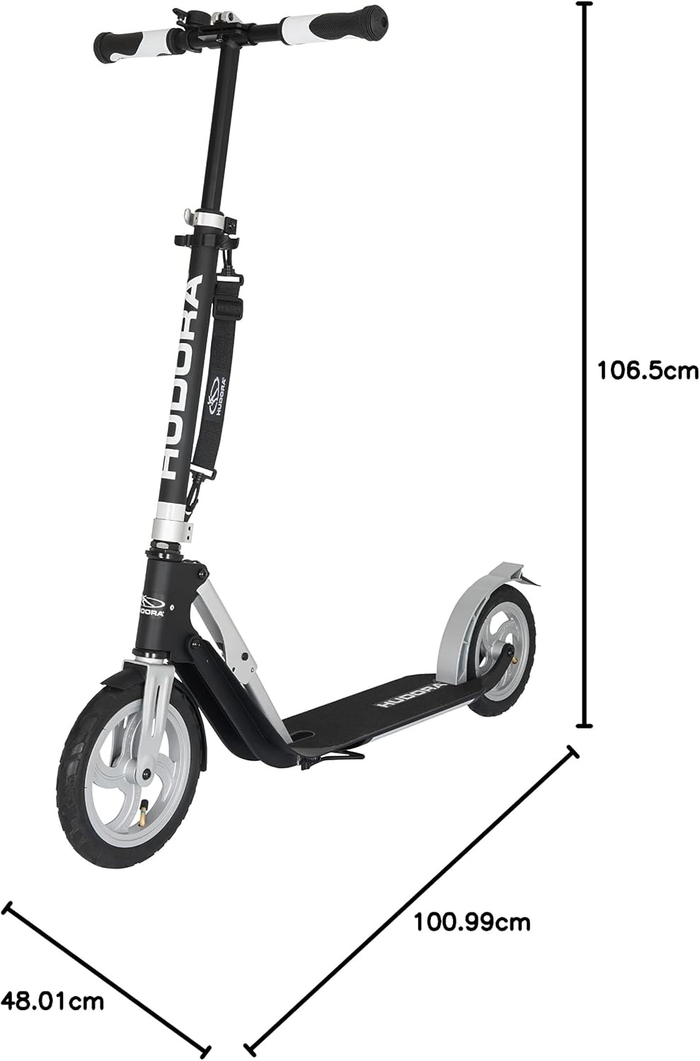 Hudora BigWheel Air 230 Step met Luchtbanden voor Jongeren & Volwassenen - 35% Korting