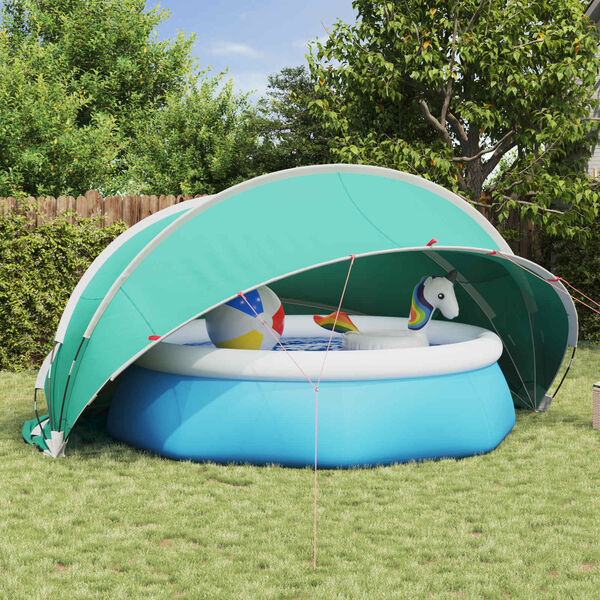 Zwembad Dome 430x430x210cm Zeegroen - 35% Korting