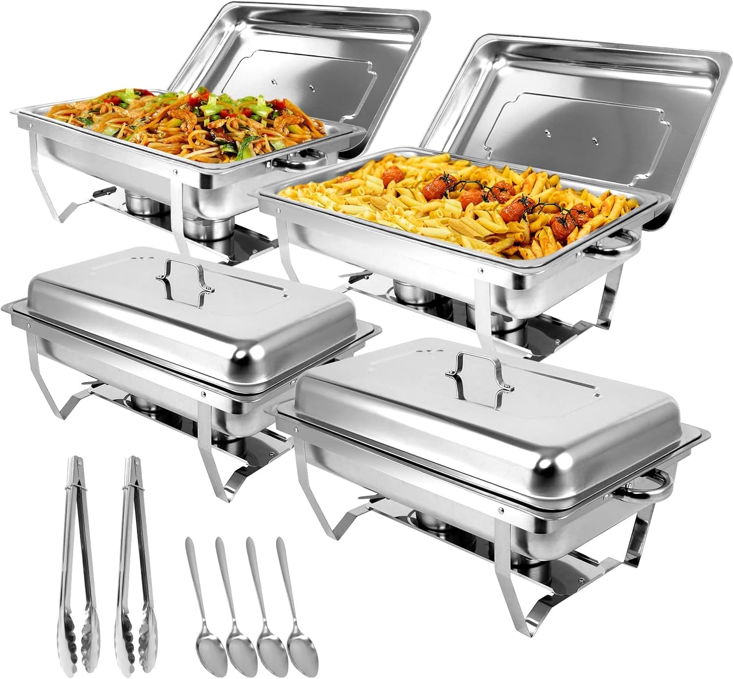 Elektrische Chafing Dish Set 9L RVS - 4 Stuks - 54% Korting