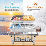 Elektrische Chafing Dish Set 9L RVS - 4 Stuks - 54% Korting
