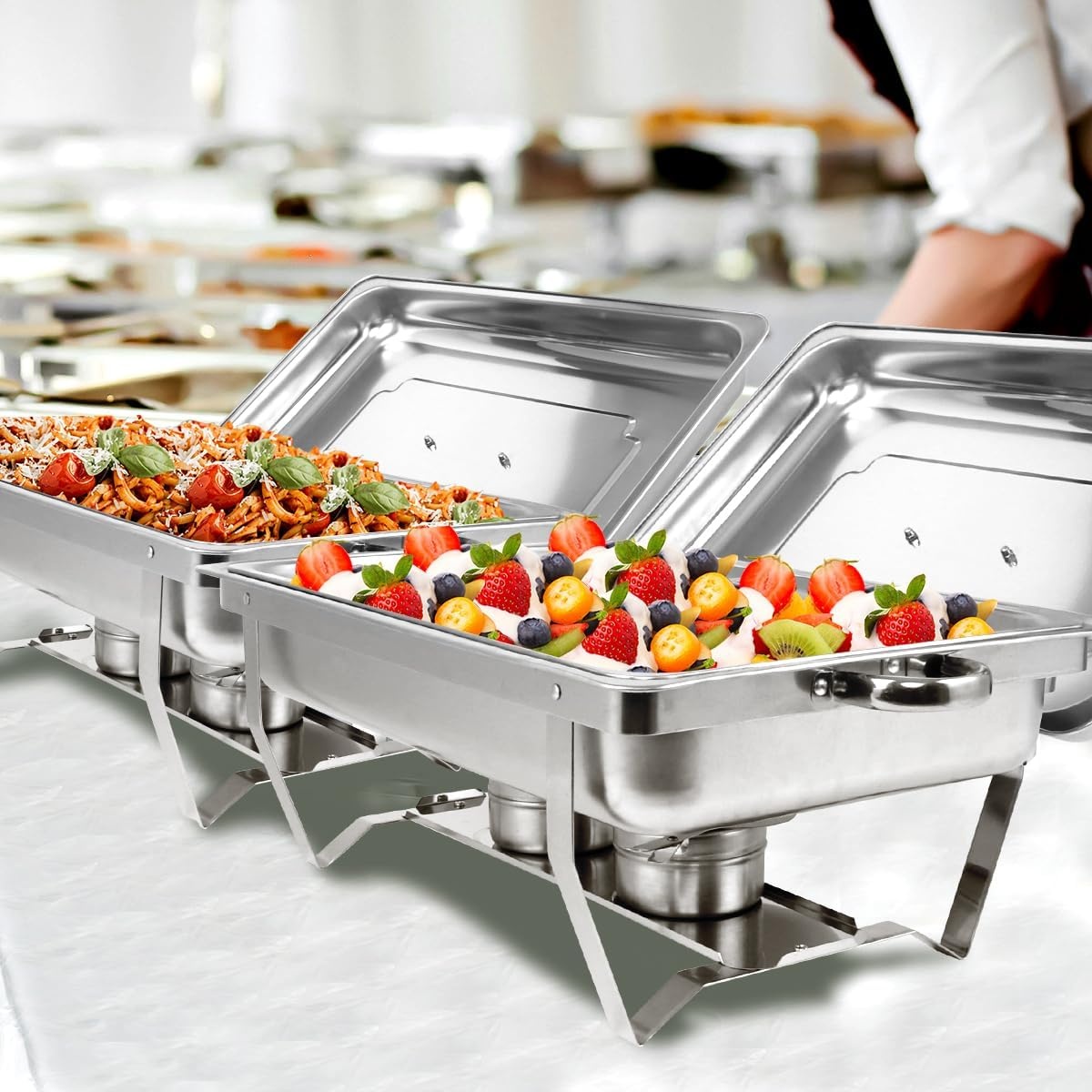 Elektrische Chafing Dish Set 9L RVS - 4 Stuks - 54% Korting