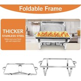 Elektrische Chafing Dish Set 9L RVS - 4 Stuks - 54% Korting
