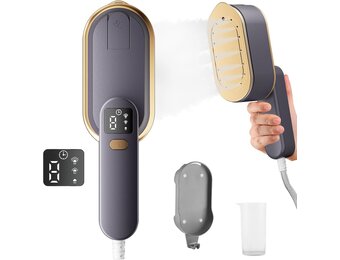 Krachtig Handstoomstrijkijzer 2000W - 180° Draaibaar - Grijs - 33% Korting