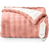 Bwarm Elektrische Heizdecke 130x180 cm - 9 Warmtestanden - Met Timer - Rose