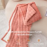 Bwarm Elektrische Heizdecke 130x180 cm - 9 Warmtestanden - Met Timer - Rose