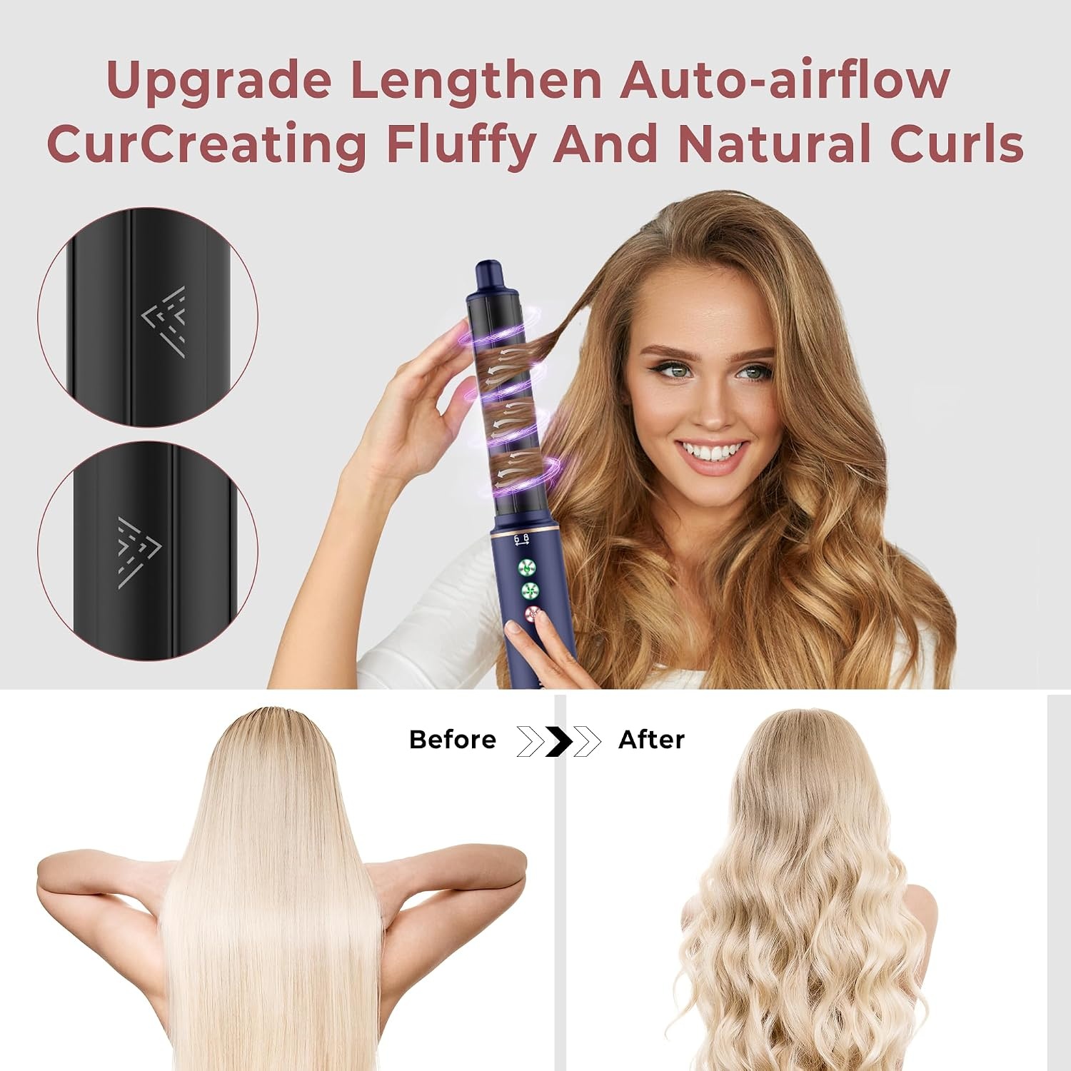 MogaWave 7-in-1 Air Styler - Multicolour - Krachtige Haardroger en Styling Set