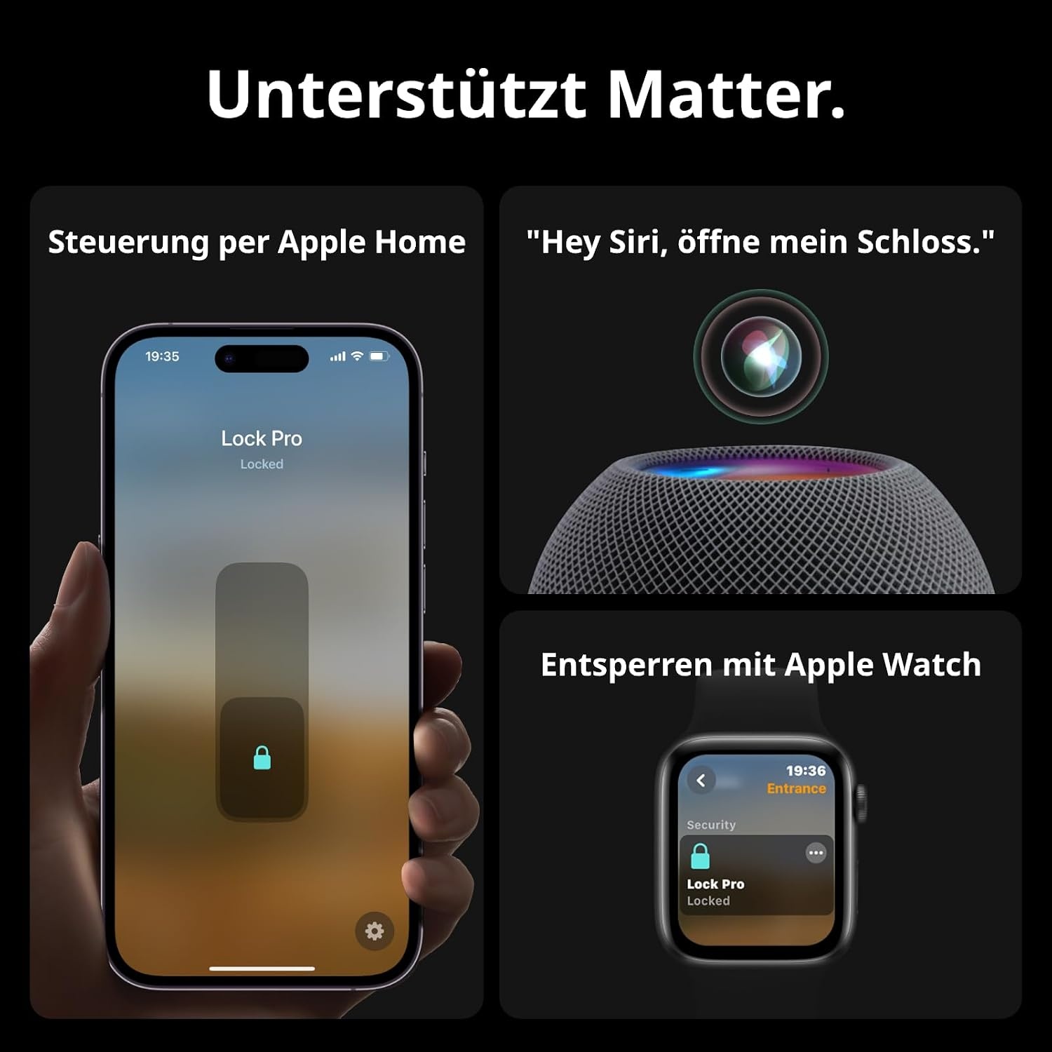 SwitchBot WiFi Slimme Lock Pro met Touchscreen Toetsenbord, Vingerafdruk, Keyless, Bluetooth Elektronische Serrure, IP65 Weerbestendig, Past op uw bestaande Deurbout, Ondersteunt Matter Alexa Google