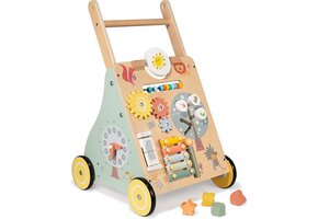 Montessori Babyloopwagen Hout - Leer Lopen met Multifunctioneel Speelgoed (41% Korting)