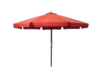 Parasol 330cm Terracotta Hout - 35% Korting