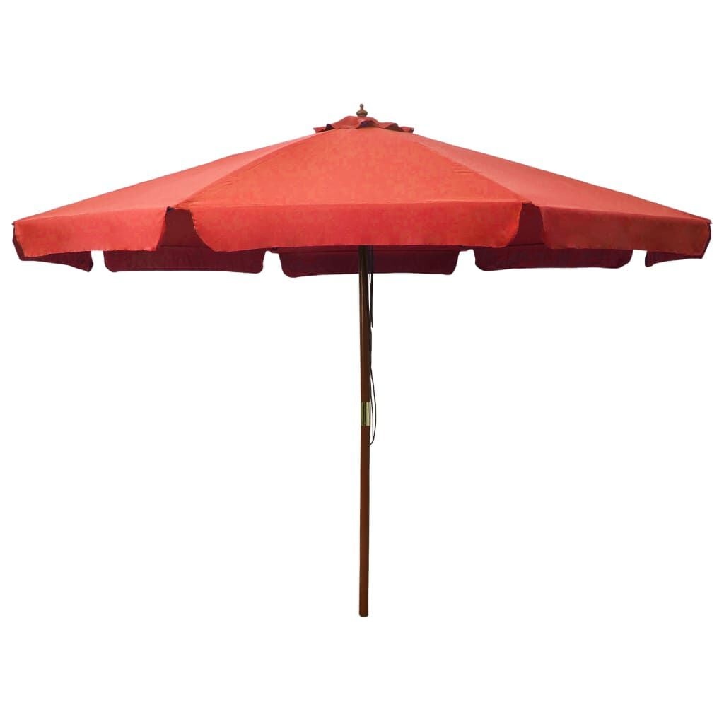 Parasol 330cm Terracotta Hout - 35% Korting