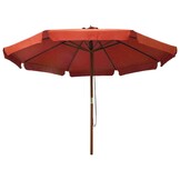 Parasol 330cm Terracotta Hout - 35% Korting