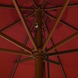 Parasol 330cm Terracotta Hout - 35% Korting