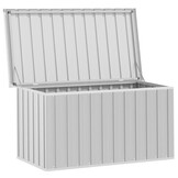 vidaXL Tuinbox 129x67x65 cm grijs