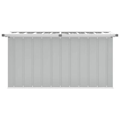 vidaXL Tuinbox 129x67x65 cm grijs