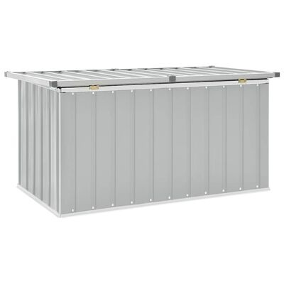 vidaXL Tuinbox 129x67x65 cm grijs