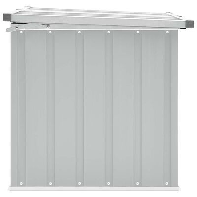 vidaXL Tuinbox 129x67x65 cm grijs