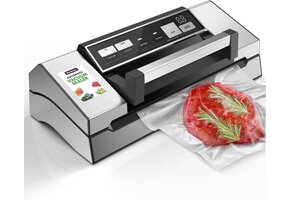 Vacuümmachine 140W Zilver met Dubbele Seal & Foliesnijder - 34% Korting