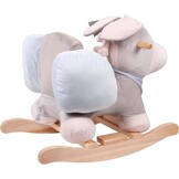 Nattou Schommeldier van Cappuccino de ezel, 10 tot 36 maanden, 60 x 36 x 50 cm, Cappuccino, blauw, 211253