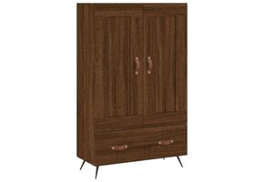 Hoge Kast 69,5x31x115 cm Bewerkt Hout Bruin Eikenkleur - 54% Korting